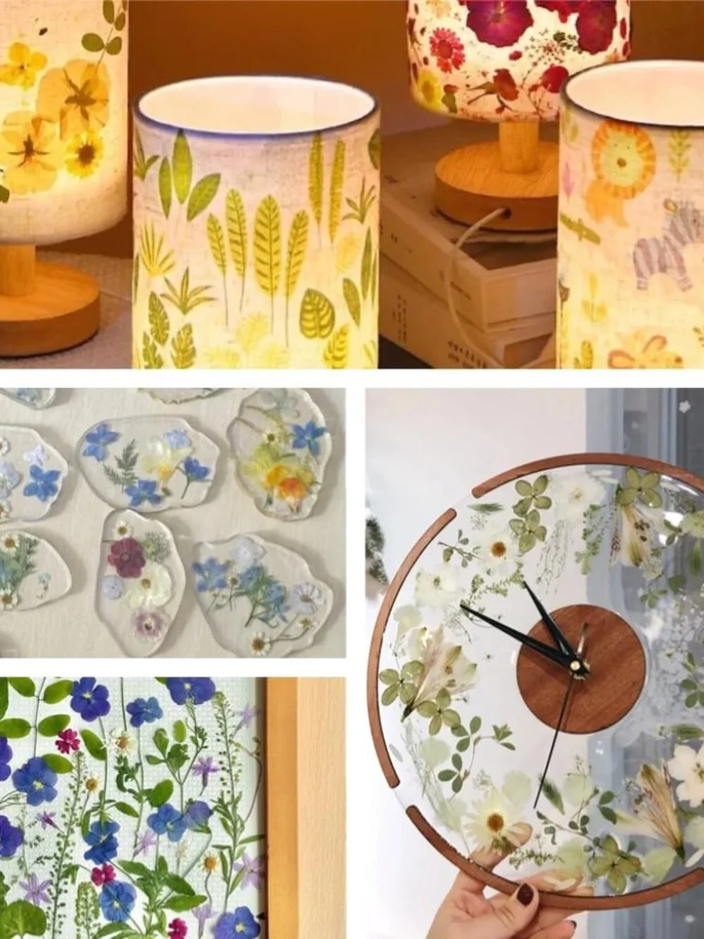 80Pcs Pressed Flowers, Dried Flowers Natural Pressed Flowers Bulk for Resin Mold